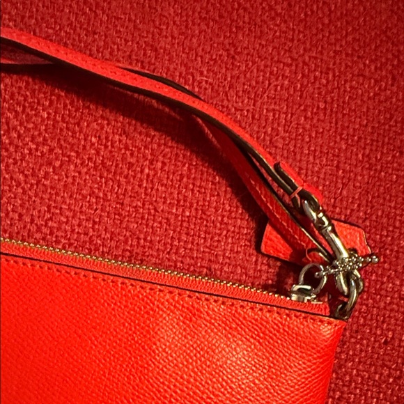 Coach Scarlet Leather Wristlet - Picture 5 of 7